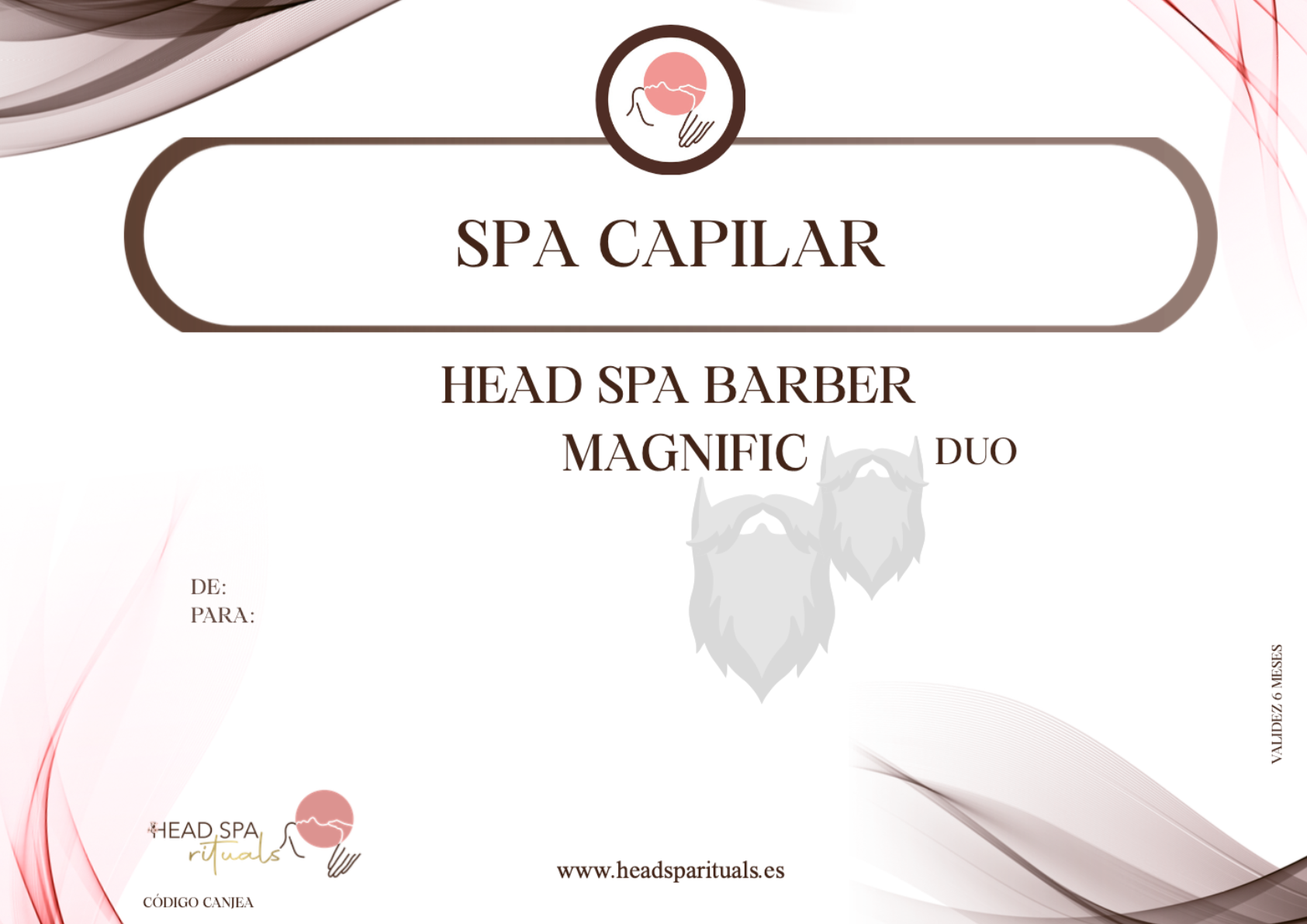 Tarjeta regalo: Head Spa & Barba Magnífic Duo