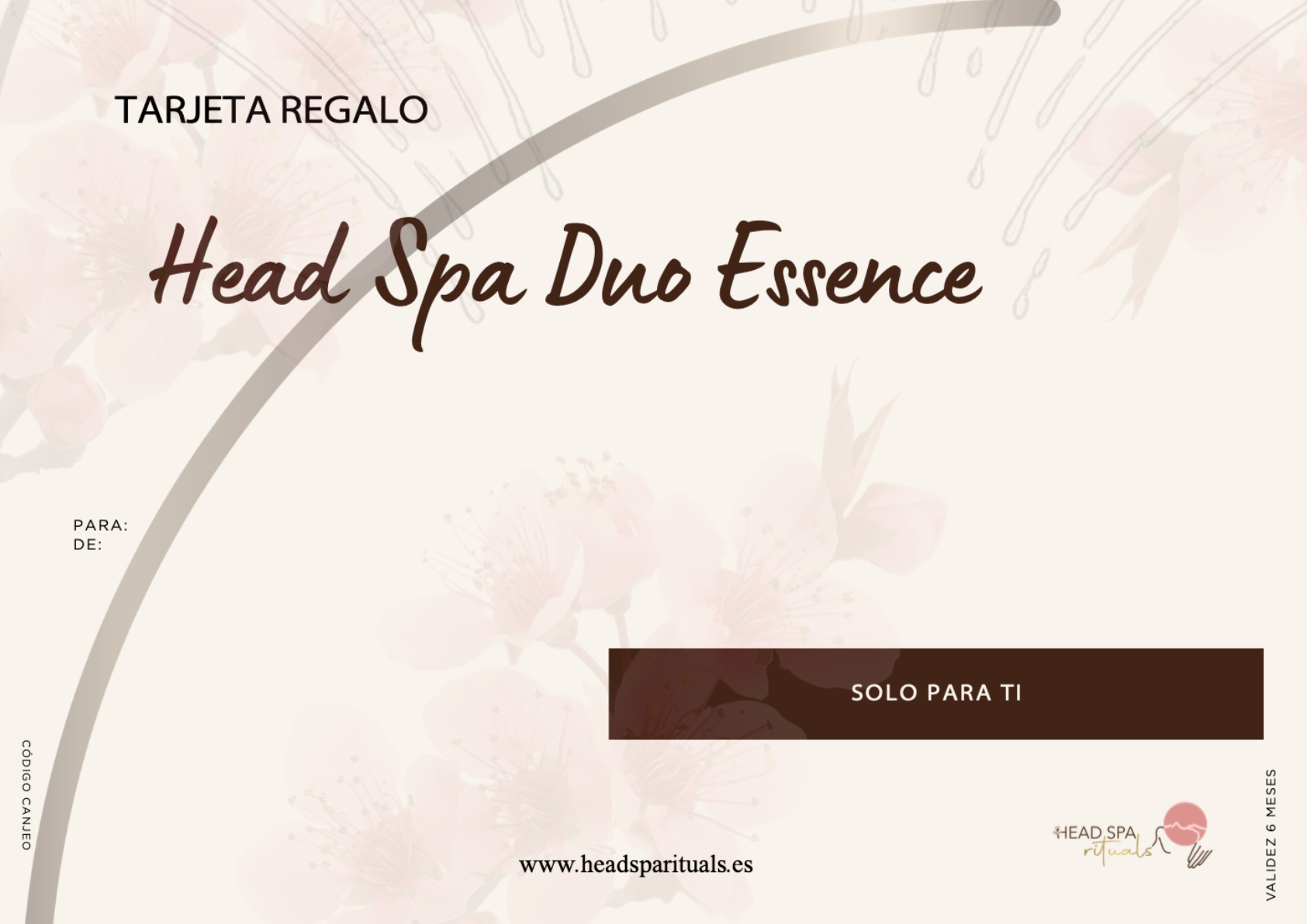 Tarjeta regalo Duo Essence